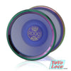 C3yoyodesign ROOC YoYo, Blue Translucent with Rainbow Rims