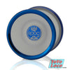 C3yoyodesign ROOC YoYo, Clear Translucent with Blue Rims