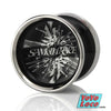 C3yoyodesign Samothrace bi-metal YoYo, Black with polished stainless steel rims