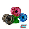 Speedaholic YoYos (Responsive Version) by C3yoyodesign - group photo of colors Blue, Pink, Green and Black transparent