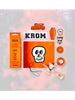 KROM JODY BARTON Kendama - Skeletons Orange, package contents and goodies