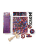 KROM PLASTICITY Kendama - HALO (purple) color. Package extras and stickers