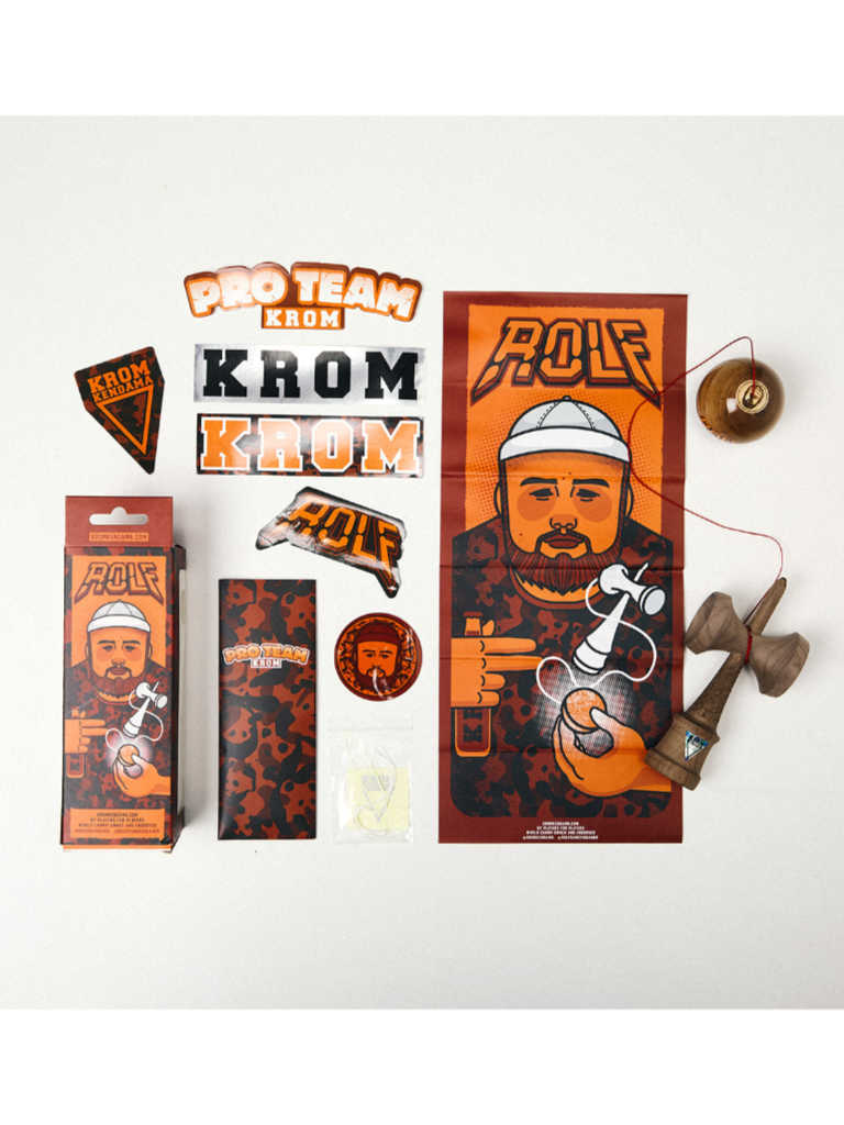 Krom Pro Model Rolf Headshot PRO MOD Walnut Kendama by KROM - YoYoLoco