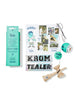KROM X TEALER, Limited Edition Kendama. Package extras