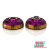 Mk1 Spyglass YoYo, Purple with Gold rings, open view