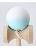 Ozora REShape3 Kendama, Akimoto model - Matte White and Light Blue, tama closeup