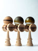 Sweets Christian Fraser Legend Kendama, Batch 2, group photo: bare toma wood, cushion clear, stickly clear