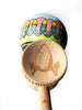 Sweets Lab V31 Custom Kendama, ONE LINE, ONE LOVE, Ratio Clear, profile closeup