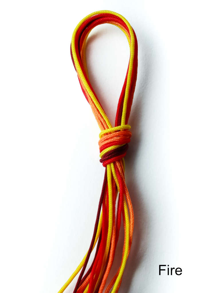 Sweets SixFinger Extra-Long Kendama Strings, Fire colors