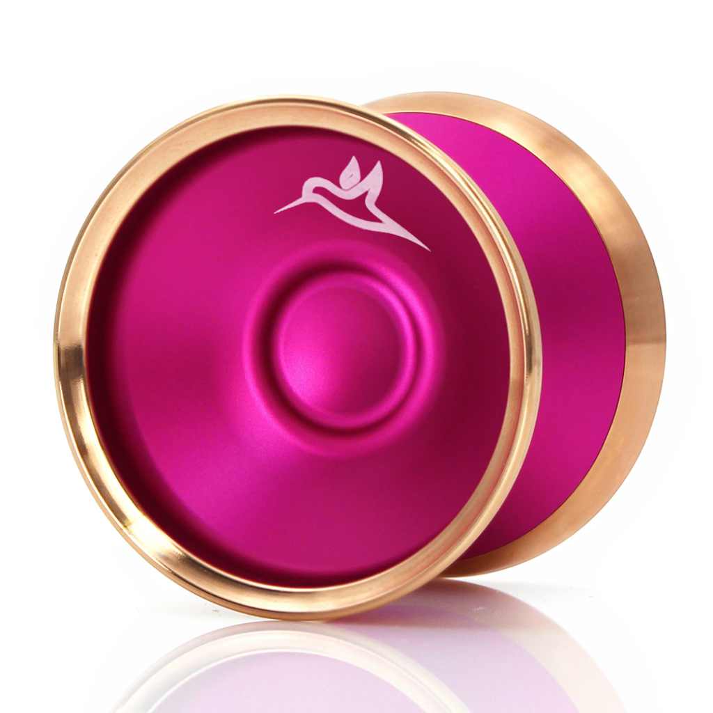 yoyofriends Hummingbird Bi-metal YoYo, Pink with Rose Gold rings